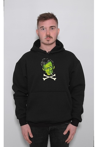 Johnny Cash Frankenstein Psycho Sweatshirt Unisex Kapüşonlu Hoodie 001