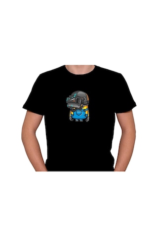 Minions Pubg Kask Sniper Savaşçı Tişört Unisex T-shirt 001