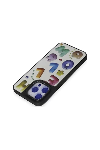 Newface Apple, Uyumlu iPhone 15 Pro Kılıf Mirror Desenli Kapak - Mirror - 15 - Özel Seri 8683140636753 Beyaz