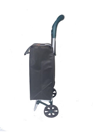 Tekerlekli Pazar Arabası Ve Çantası, Pazar Sepeti - Turuncu Beyaz