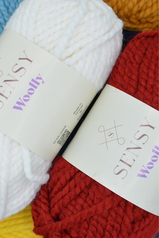 Sensy Woolly 5 Adet El Örgü İpi Atkı Bere Şapka İp Panço İpi Hırka İpliği Örgü İpi Gri