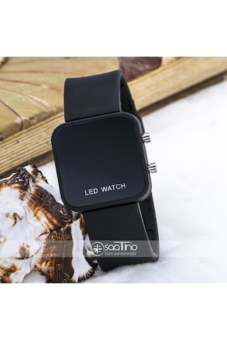 Dijital Led Watch Ekran Kare Sportif Çocuk Yetişkin Kol Saati St-