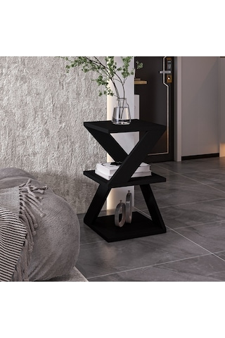 Yan Sehpa Arte Ahşap Siyah