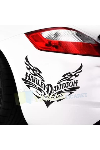 Harley Davidson Motosiklet Kask Oto Sticker Yapıştırma Etiket
