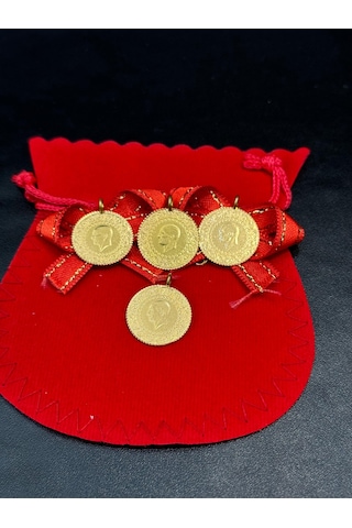 Vıctorıa Gold 4 Adet Çeyrek Altın -eski Tarihli Kulplu 22 Ayar