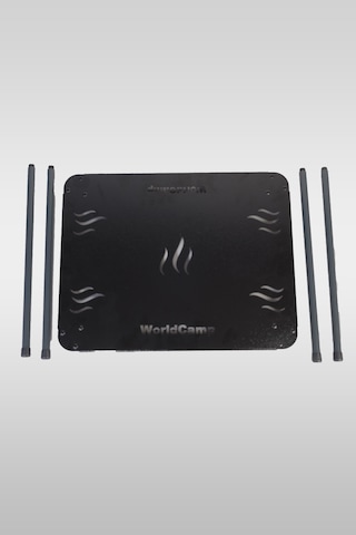 Worldcamp Portatif Alüminyum Kamp Masası Siyah