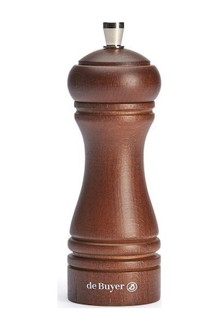 De Buyer Tuz Değirmeni Ahşap 14 Cm-koyu Kahve