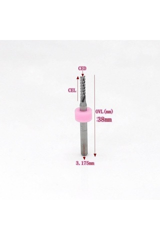 Tungsten Karbür Pcb Kesme Cnc Freze Ahşap İşleme 0.8mm 10 Adet