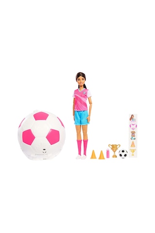 Jmk20 Barbie Futbolcu Bebek Ve Aksesuarları Team Barbıe Roll N Reveal