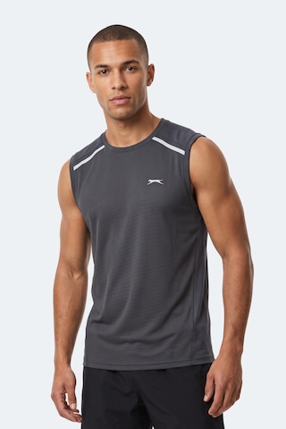 Slazenger Rexıs Erkek Kolsuz Koyu Gri Tişört