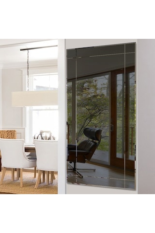 Decorıta Ayna - Kanallı Dikdörtgen Ayna - 130Cm X 50Cm Çok Renkli