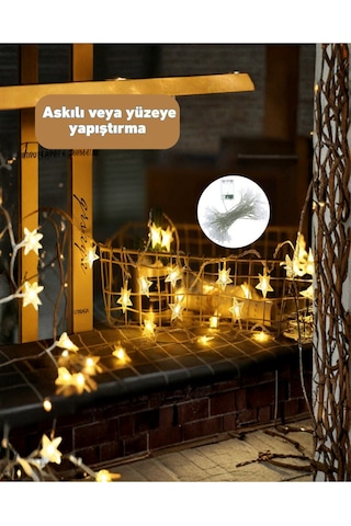 Yıldız Led Işık 5 Metre Dekoratif Aydınlatma Günışığı Kopya Diğer
