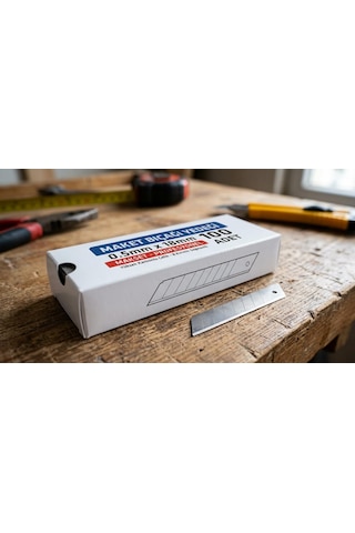 Maket Bıçağı Yedeği, 0.5x18 Mm, 100 Adet, Model,hobi Ve Kağıt İşleri, Ambalaj Ve Depo İşleri,model Yapımı,ev Onarımı Ve Tamirat