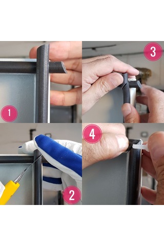 Atlastek Metal 5x10.mm/250.mt Kapı Pencere Fitil Conta Bant