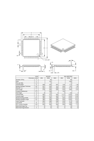 Pıc16F877A I/Pt Smd Tqfp-44 8-Bit 20 Mhz Mikrodenetleyici