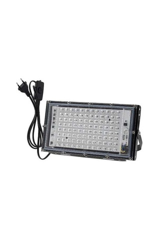 Ulzyvf 1 Adet 50w/100w Led Mor Işık 395nm Rgb Su Geçirmez Ip65 Dış Mekan Projektörü RGB