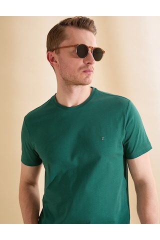 Pierre Cardin Erkek Koyu Yeşil Tişört Basic 50325307-vr079