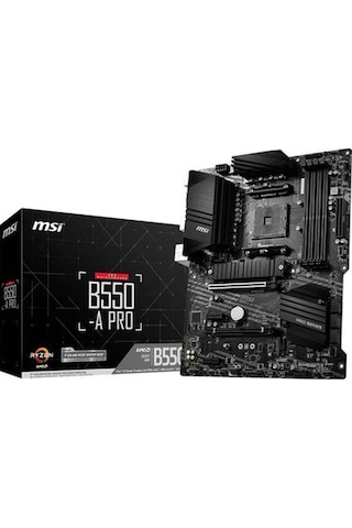 B550-a Pro Am4 Ddr4 Bellek 4400 Oc Hdmı Dp M.2 Usb3.2 Atx Anakart