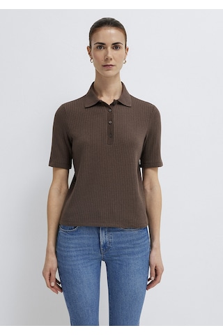 Mavi - Örme Kahverengi Polo Tişört 1614311-87537