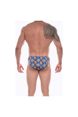 Don Moris Erkek Desenli Slip Çamaşır (Dm072257) Gri Melanj