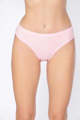 12 Adet Tutku Elit Bayan Bambu Kombel Bikini Külot Karışık Renk 2710 Çok Renkli