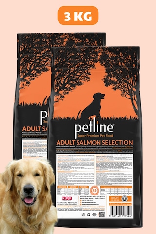 Petline Sensitive Skin & Coat Deri ve Tüy Sağlığı İçin Somonlu Yetişkin Kuru Köpek Maması 2 x 3 KG