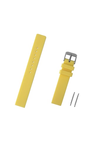 Sarı Silikon Saat Kordonu Kayış 16mm