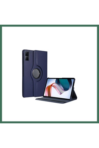 En-cag Redmi Pad Se 4g Uyumlu Kılıf 360 Tablet Deri Kılıf - Lacivert Bss