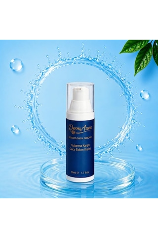 Dermaura Yaşlanma Karşıtı Gece Bakım Kremi Kolajen & Hyaluronik Asit 50 Ml