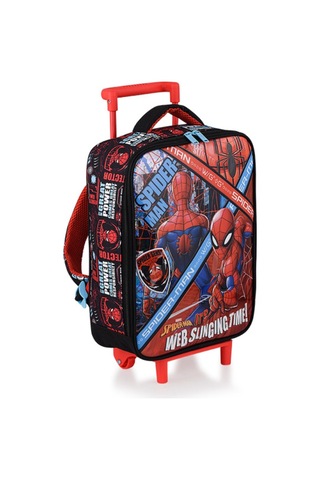 Spıderman Çekçekli Anaokulu Çantası Box Web,beslenme Çantası,kalem Kutu Ve Beslenme Kabı Çok Renkli