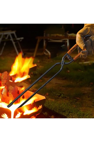 Suntek Kamp Ateşi Maşası 55cm Ateş Çukurları Aletleri Çok Renkli