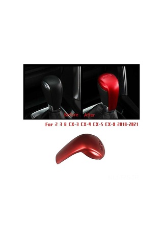 Fosenze Mazda 2 3 6 Cx-3 Cx-4 Cx-5 Cx-9 2014-2021 Için Kırmızı Abs Vites Düğmesi Kapak Trim, Kolay Kurulum, Yeni Ürün