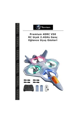 Premium 4drc V50 Rc Uçak 2.4ghz Genç Eğlence Uçuş Gösteri