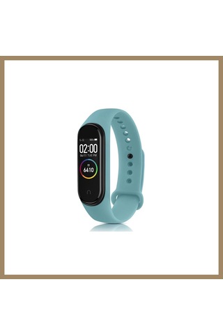 Kahveci.store Mi Band 6 Uyumlu Klasik Kordon - Bebek Mavisi 22