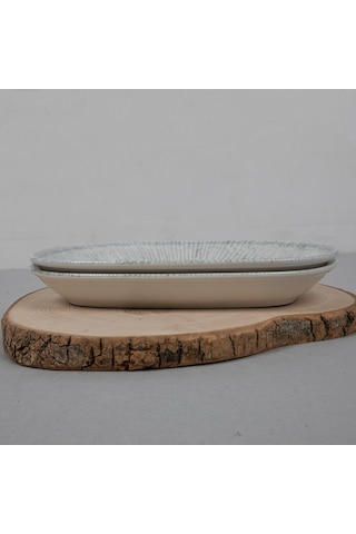 Güral Porselen - Arnim 2 Parça 24 Cm Bone Kayık Tabak