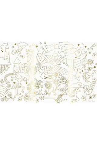 Meri Meri - Happy Icons Colouring Placemats - Mutlu Semboller Boyama Amerikan Servisleri X8