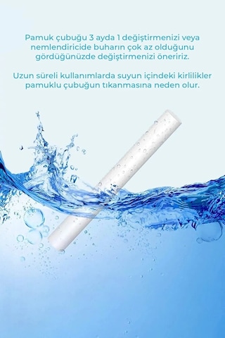 Hava Nemlendirici Buhar Makinesi Filtresi 5 Adet Universal - 0.8cm X 10cm