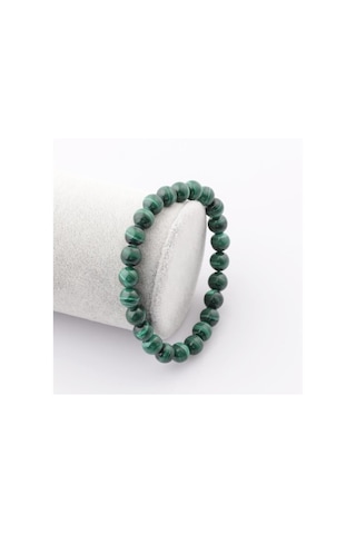 Tesbih Sakarya Malakit Taşı Doğaltaş Unisex Bileklik Yeşil