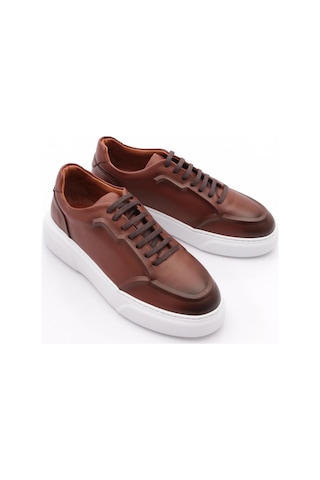 Dgn Urbano Erkek Sneakers Ayakkabi Taba Antik Beyaz