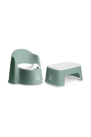 Babybjörn Eğitici Koltuk Oturak & Safe Step Banyo Basamağı - Deep Green