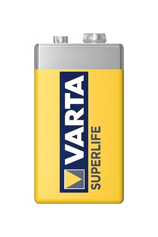 Superlife Çinko 9 Volt Pil 12'li Paket 6f22 Kumanda Pili Cihaz Yedek Parçası Pratik Enerji