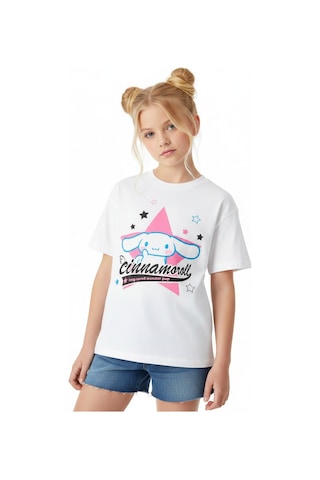 Sea Bubbles Cinnamoroll Kız Çocuk Tişört St10406 Beyaz