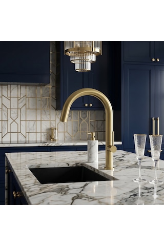 Newarc Bold Mat Gold Mutfak Eviye Bataryası 910738 Altın