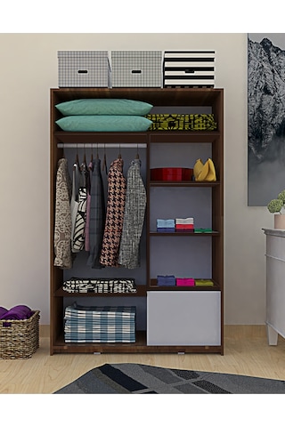 Metalia Gm 345 Sedef Sürgülü Aynali Gardrop Dolap