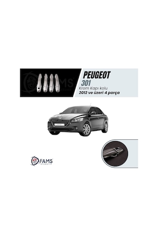 Famsotomotiv Peugeot 301 Krom Kapı Kolu 4 Kapı 2012 Üzeri P. Çelik