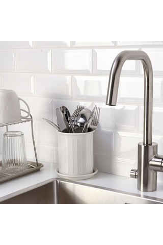 Çatal Bıçaklık, Bej, 13 Cm Abanoz