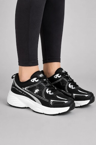 Ht Hotin Mirage Kadın Günlük Rahat Bağcıklı Suni Deri Sneaker Spor Ayakkabı - Siyah Ht Hotin Mirage Kadın Günlük Rahat Bağcıklı Suni Deri Sneaker Spor Ayakkabı - Siyah