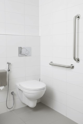 Sas Haus Yaşlı Ve Engelli Tutunma Barı Krom Kaplama 40 Cm, Küvet Ve Duş Tutamağı, Kaymaz Güvenlik Barı Krom
