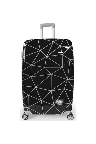 Coral High Renkli Desenli Pc Büyük Boy Valiz 70cm 16808