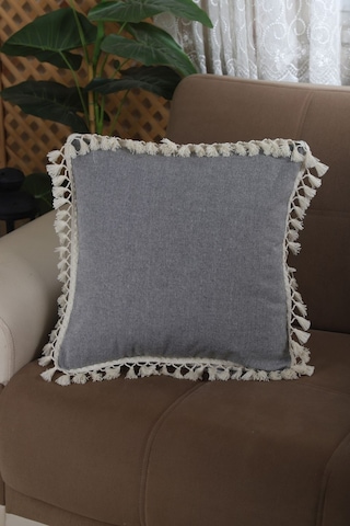 Dnc Home Tekstil Ndchome Gri Antrasit Ponponlu Kırlent43 X 43